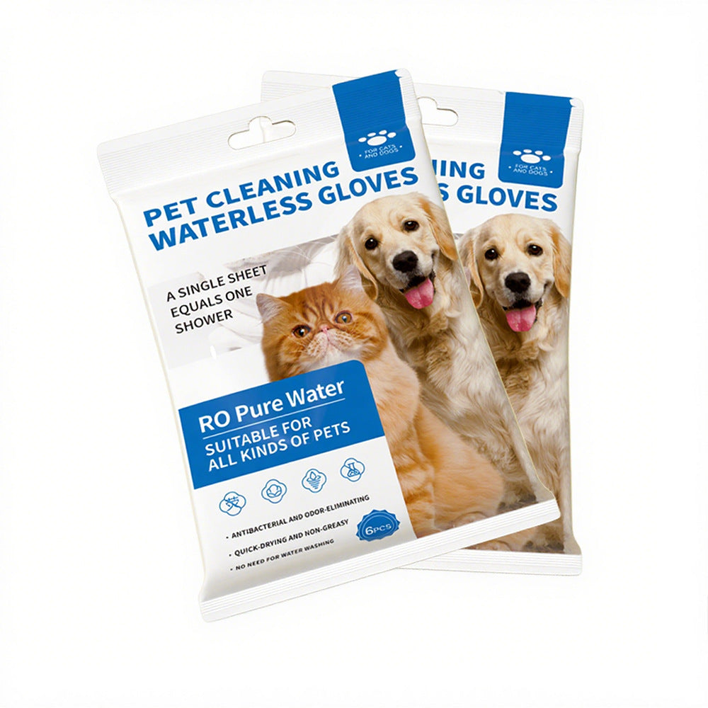 Pet grooming wipes gloves