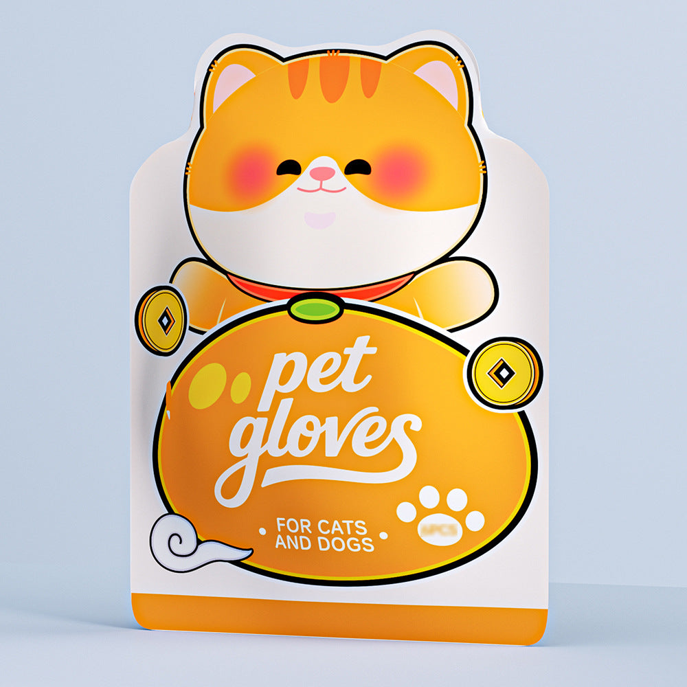 Pet grooming wipes gloves