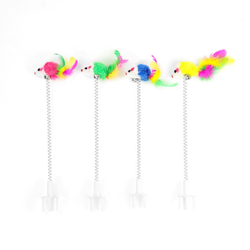 Cat wand teaser toy