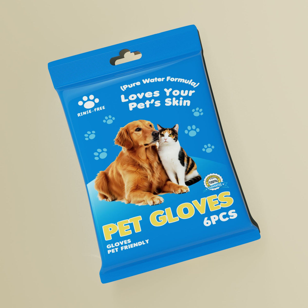 Pet grooming wipes gloves