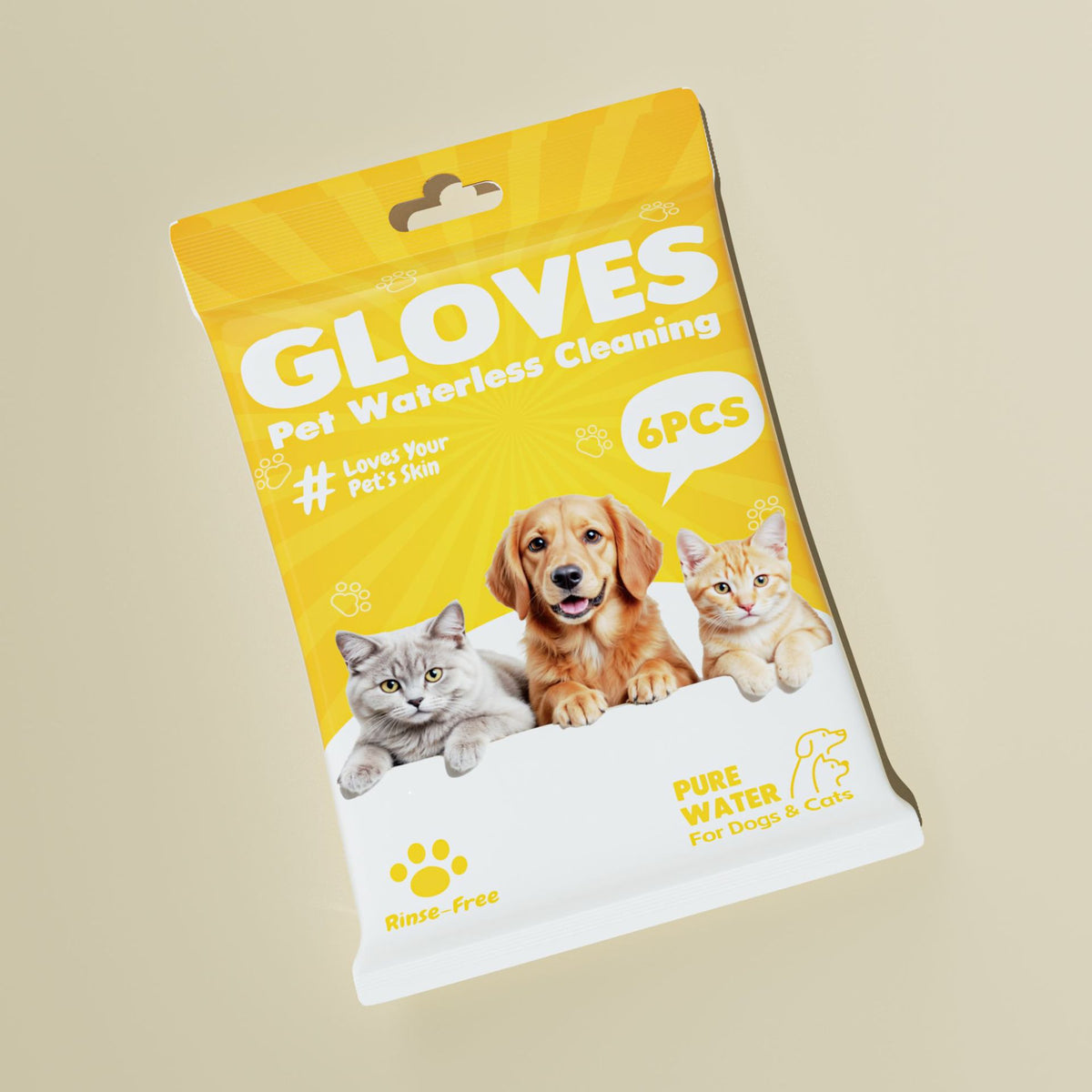 Pet grooming wipes gloves