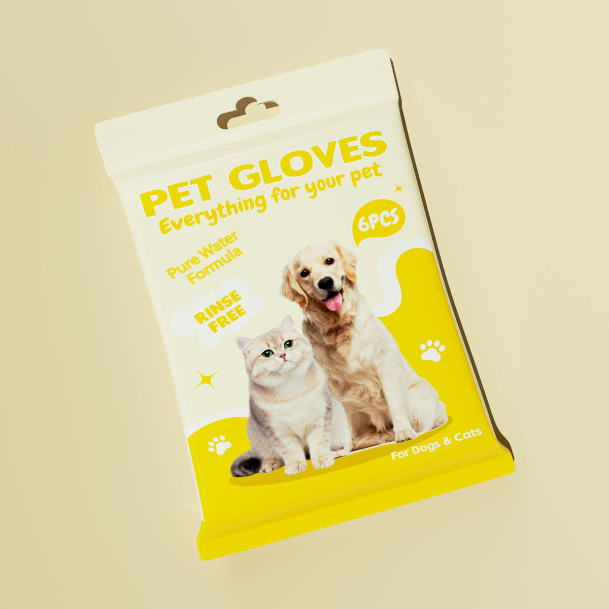 Pet grooming wipes gloves