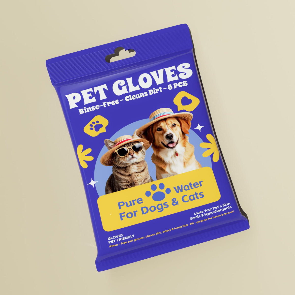 Pet grooming wipes gloves