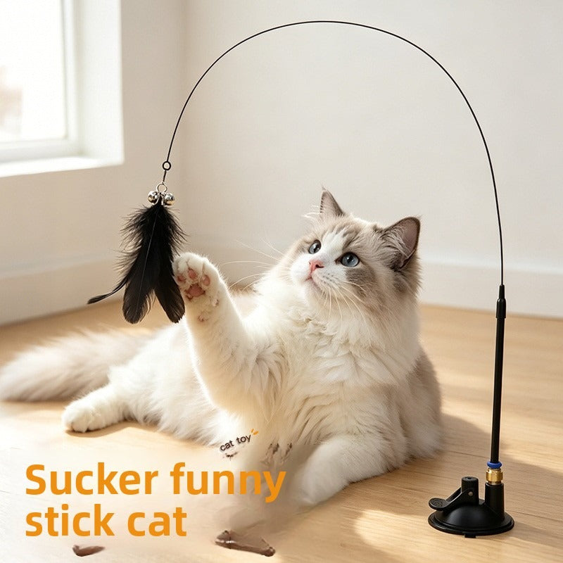 Cat wand teaser toy