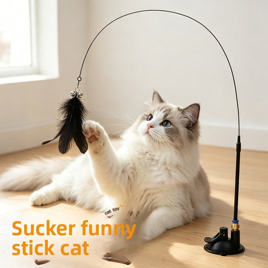 Cat wand teaser toy